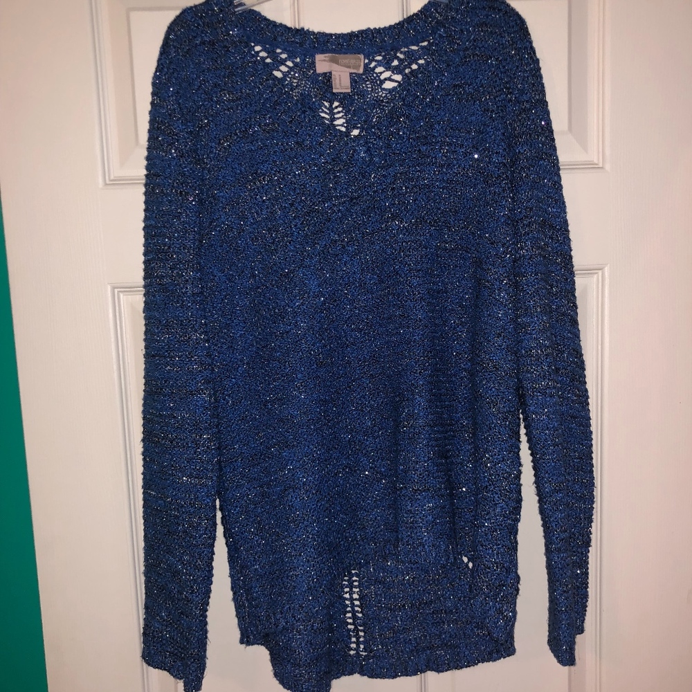 Sparkly Blue Sweater